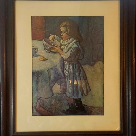 Framed print of the painting Le Gourmet - Pablo Picasso in 1901 - Picture 1 of 10